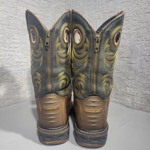 Georgia Boots Men's Size 8M US Back Zipper Steel Toe Waterproof Boots GB00267 - Picture 3 of 10